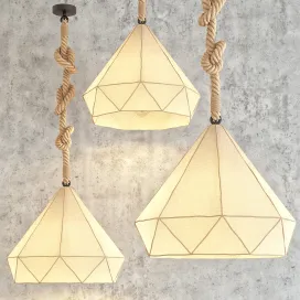 Poly rope chandelier